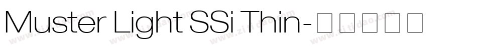 Muster Light SSi Thin字体转换